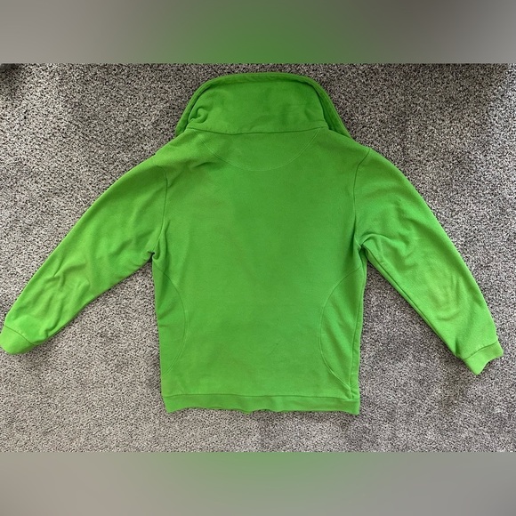 ADIDAS Size XL Bright Green Cozy Fleece Zip Up Jacket - Picture 5 of 9